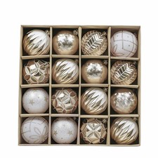 Christmas Baubles, 16pcs 8cm