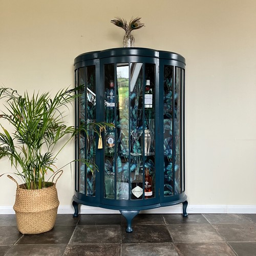 Antique painted walnut gin - painted,
