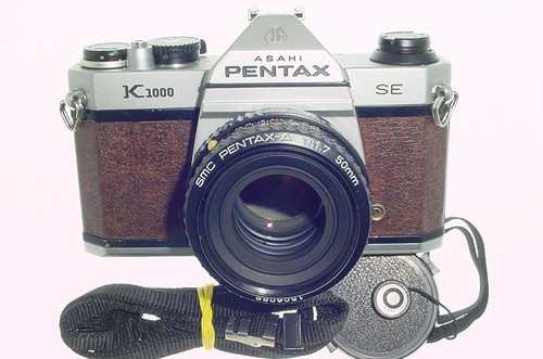 Pentax k1000 35mm film slr - 35mm,