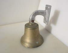 Large Vintage Brass Bell Ship