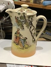 Royal Doulton Seriesware Lidded Water Jug / Vase - The Gleaners D6123 - RD 3419
