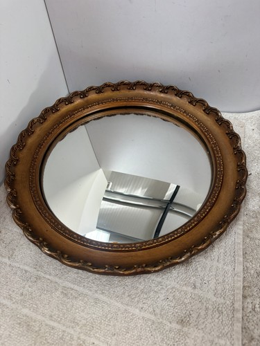 Antique round convex mirror - convex,