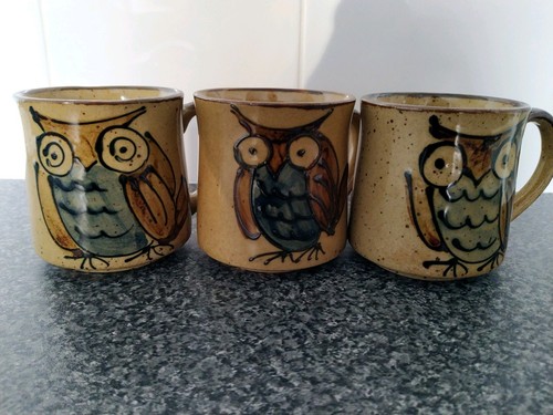 Vintage stoneware mugs - stoneware, tea