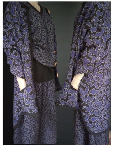 1986 bill gibb piece - piece, knitted