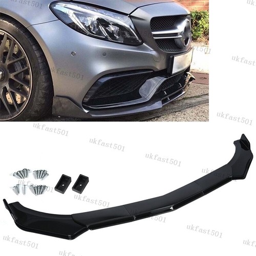 Black front bumper splitter - bumper,