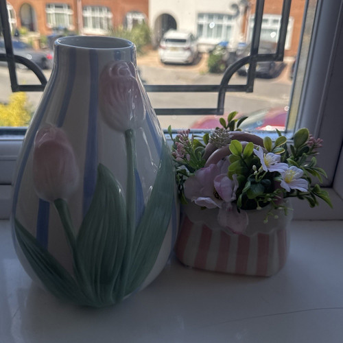 Ceramic decorative floral - ceramic,
