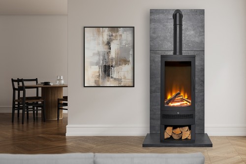 Acantha tile hearth set - hearth,
