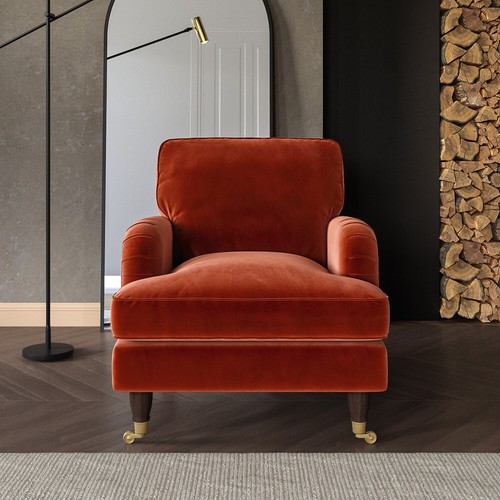Burnt orange velvet - burnt,