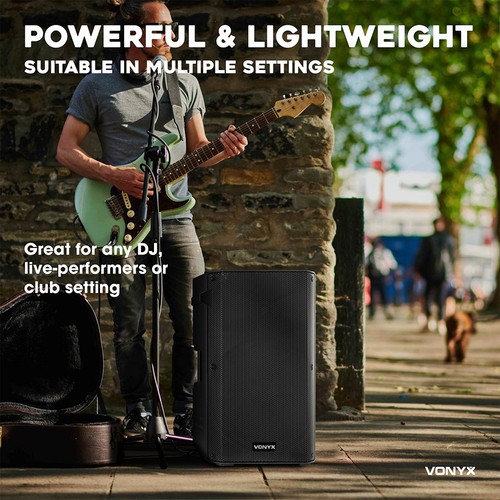 Pair active pa speakers - pair, 15"