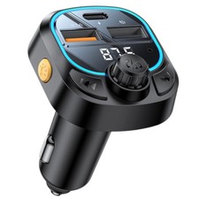 15W Car Charger Bluetooth 5.3 Wireless FM Transmitter USB PD Fast Cable