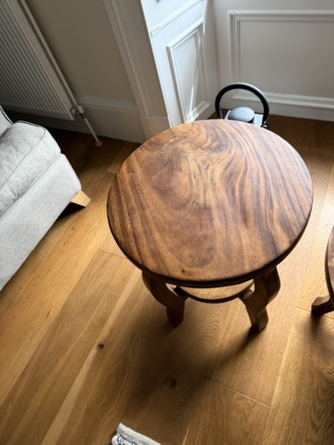 Solid wood side table - wood,