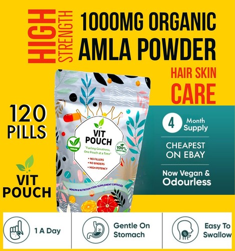 Organic amla powder 1000mg - amla,