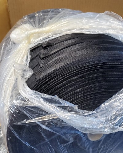 Black nylon strap webbing - 3/4",