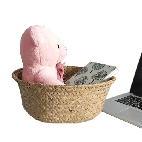 Natural seagrass woven - natural, basket
