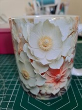 Beautiful flower mug - beautiful, 3d