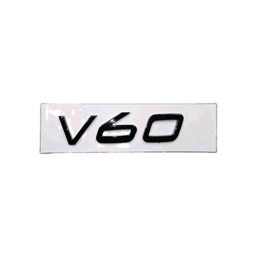 Black gloss badge fits volvo - black,