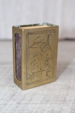 Vintage Brass Matchbox Holder