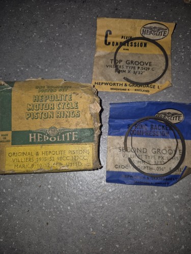 Vintage hepolite piston rings - vintage,
