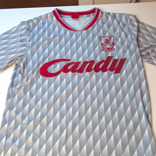 Liverpool away shirt grey - liverpool,