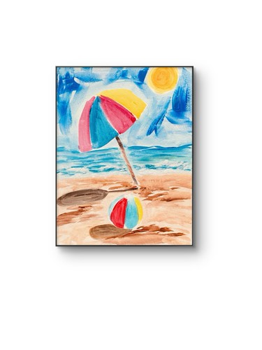 Original ocean coast painting - original,