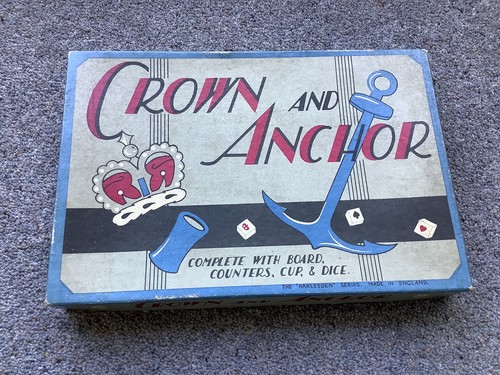 Vintage crown and anchor board - anchor,
