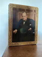 Huntley & Palmers Portrait Biscuit Tin, Winston Churchill 