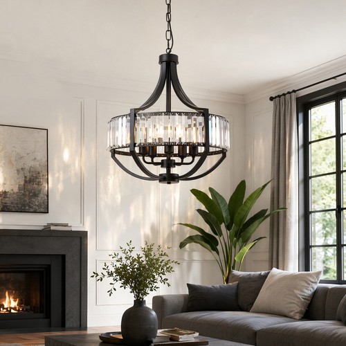 Modern crystal chandelier - 20",