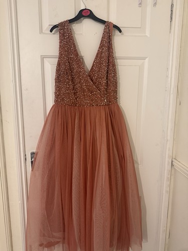 Quiz pink sequin tulle - sequin,