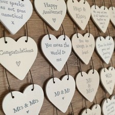 LOVE & WEDDING HEART TAGS Mini
