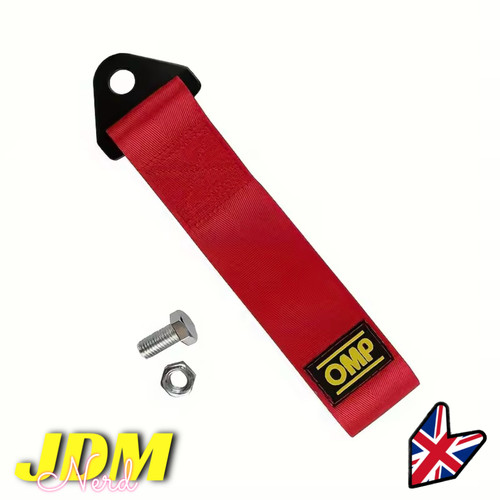 Omp style car tow - omp, red