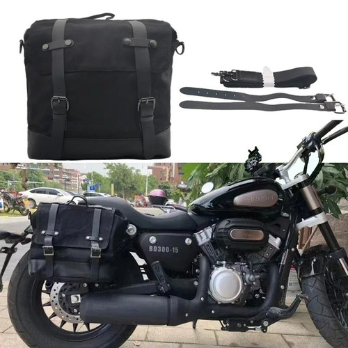 Retro motorcycle saddle bag - motorcycle,