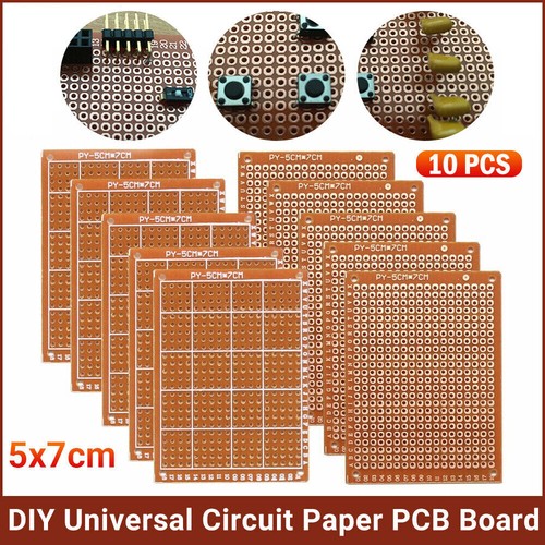 10x copper perfboard 5x7cm pcb - 10x,