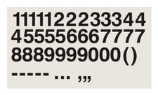 35x Black 4 Inch Stick on Self