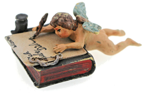 Vienna bronze cupid - "cupid, lying"