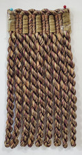 5 YARDS Plum, Purple, Green, Gold 5" Bullion Fringe Trim upholstery
