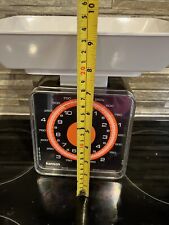 Vintage Hanson kitchen scales 1970s Orange Brown With Tray Prop