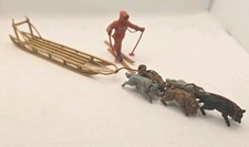 Rare Britains Herald Polar Explorers Dog Sled Team Skier