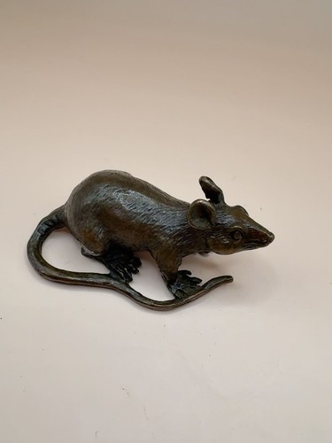 Japanese bronze rat nezumi - bronze,