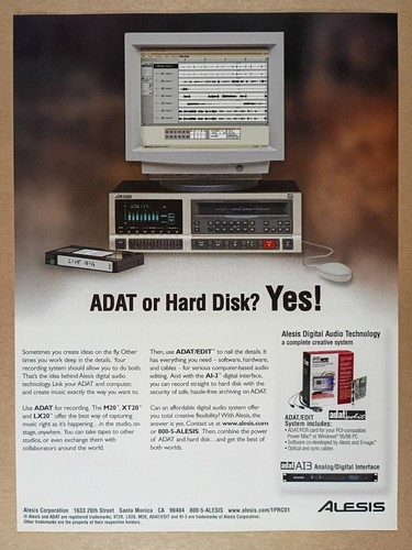 2000 alesis adat xt20 - adat, digital