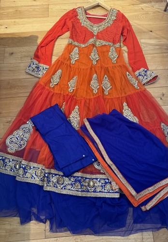 Orange royal blue indian - orange,