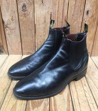 Rm Williams Black leather  Australian chelsea Men Boots Size UK 10.5 G| USA 11.5