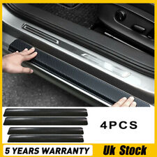 4x Car Door Sill Scuff Plate Cover Panel Step Protector Rubber Strip Guard UK