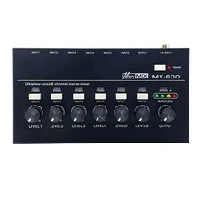 6 Channel Ultra Low Noise Stereo Line Mixer  Professional Sound Mixer 8003