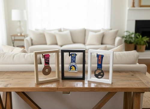 Framed finishers medal - framed, stand