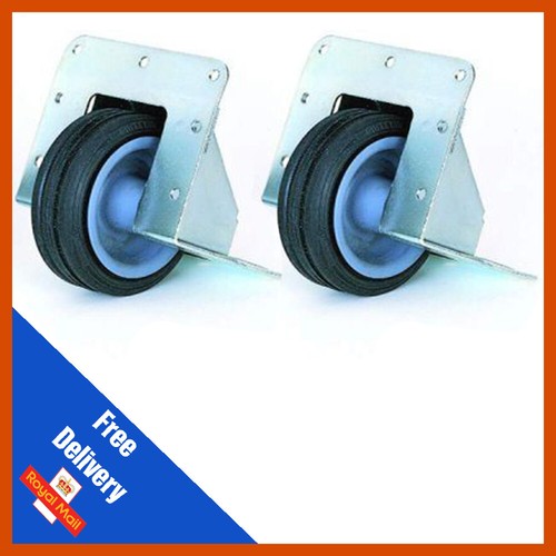 Pair 75mm recessed castors - 75mm,