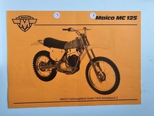 Maico MC 125 brochure, 2-sided, punched