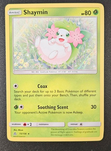 Shaymin pokémon card - shaymin, tcg