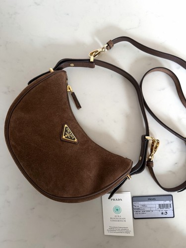 Prada arquè brown suede - prada,