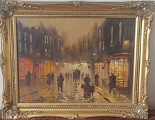 Vintage Framed Street Scene