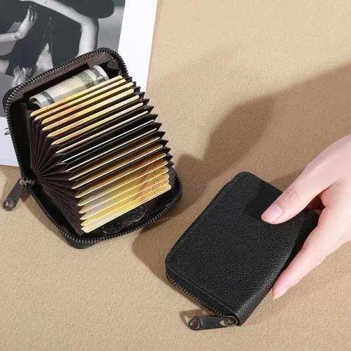 Leather rfid card - leather, purse